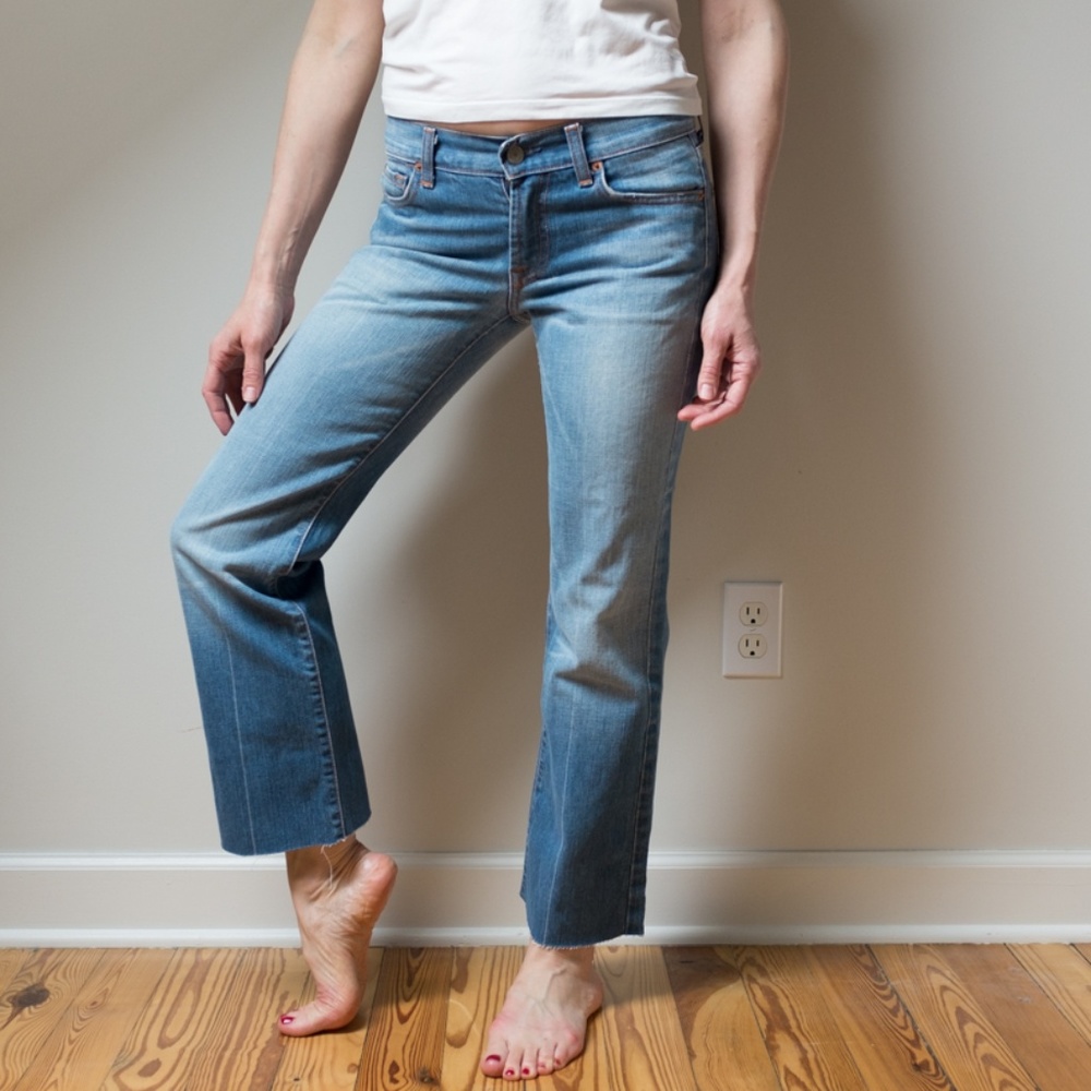 7 for all mankind Bootcut Crop Jean